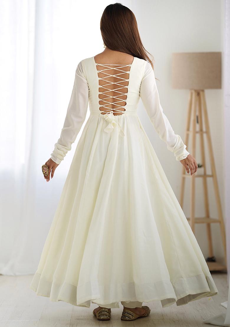 Wine Embroidered Silk Kurta Set