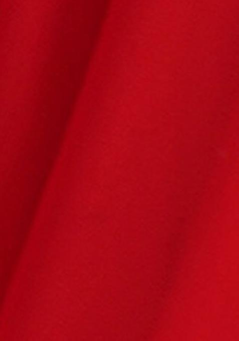 Red Solid Georgette Lehenga Set