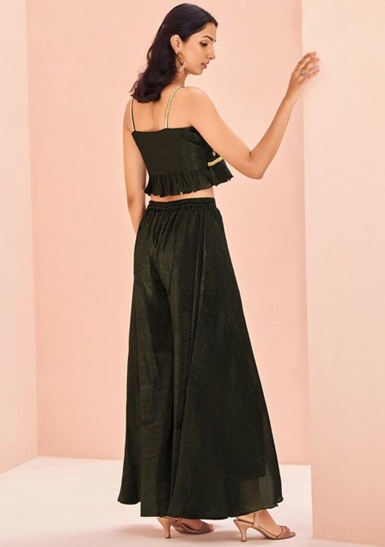 Olive Embellished Poly Blend Fusion Set