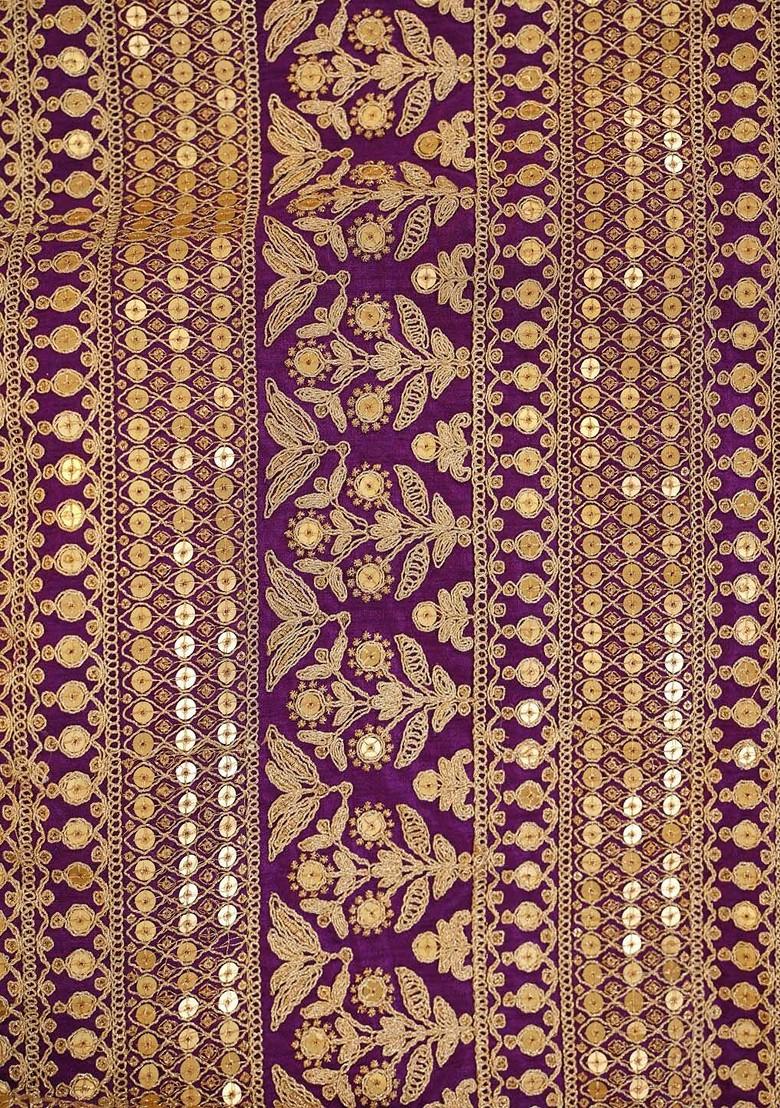 Purple Printed Poly Blend Kurta Sets