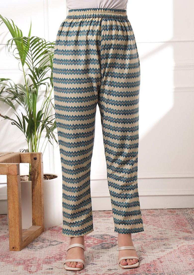 Blue Floral Print Cotton Kurta Set