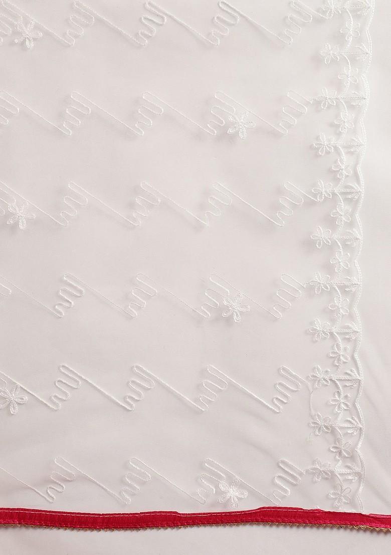 Pink Printed Poly Blend Kurta Set