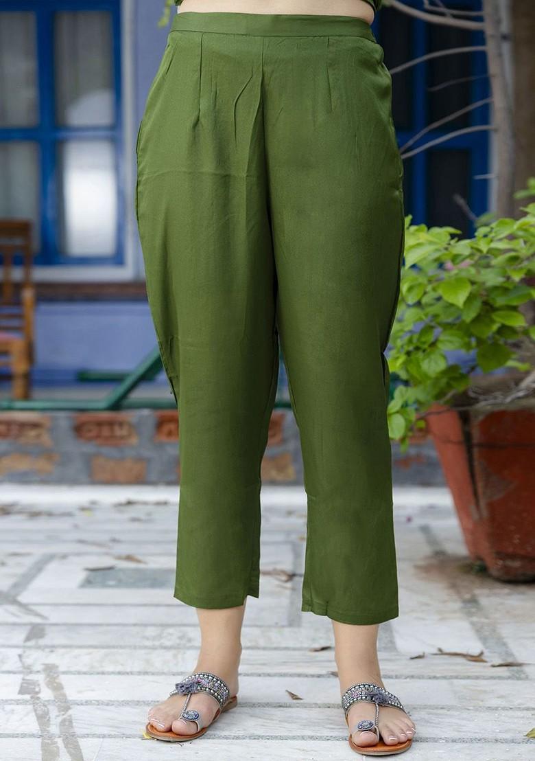 Green Zari Embroidered Silk Kurta Set