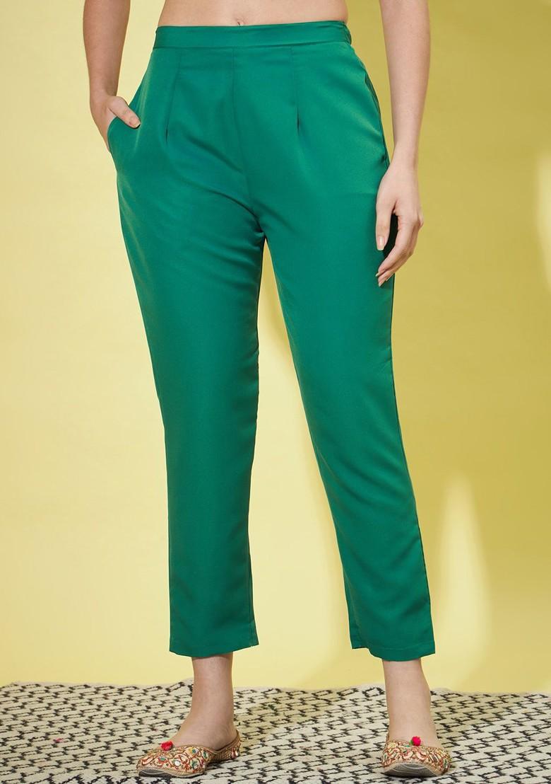 Green Floral Embroidered Silk Kurta Set