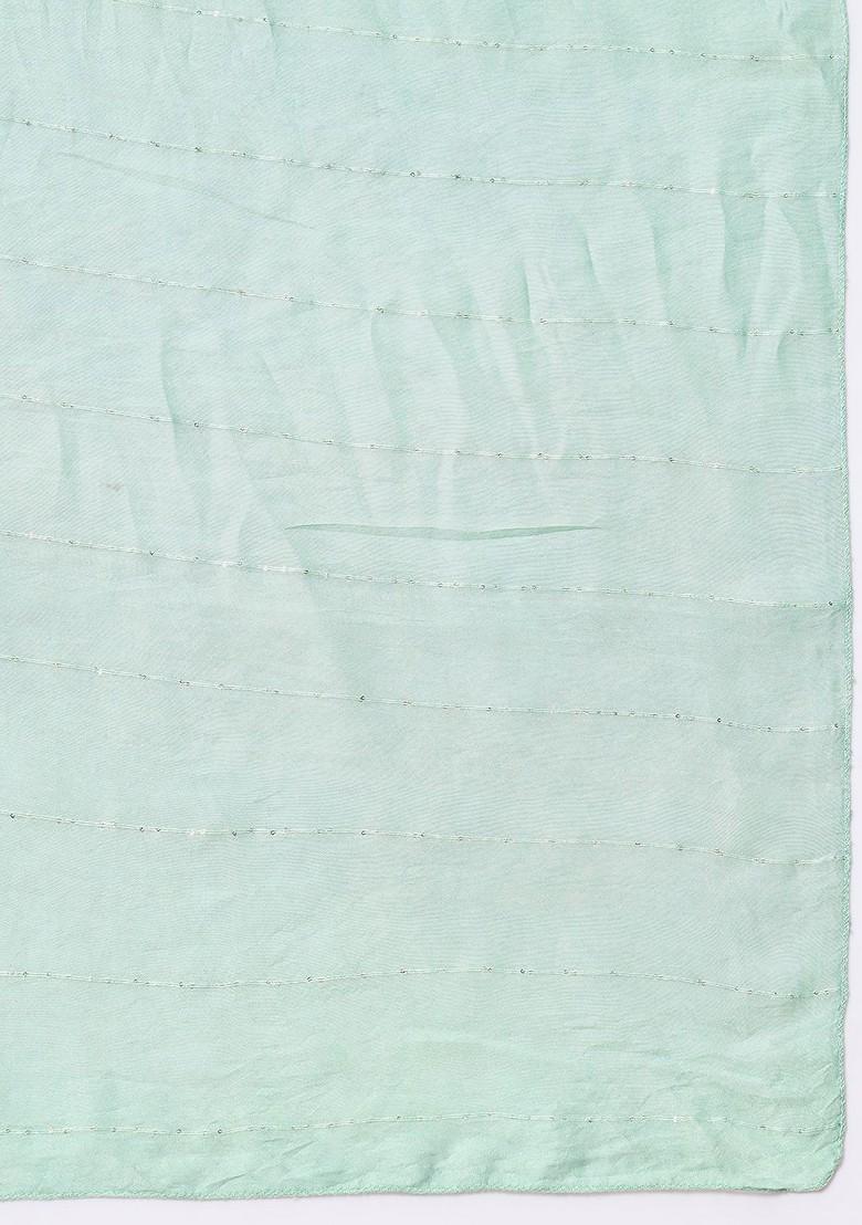 Peach Solid Poly Blend Kurta Set