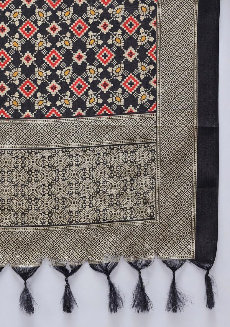 Red Solid Poly Blend Kurta Set