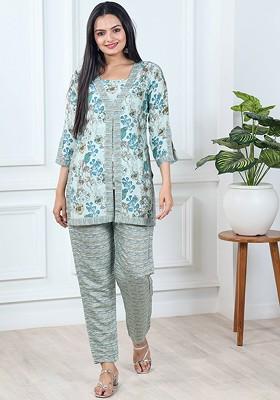 Green Printed Cotton Co-Ord Set
