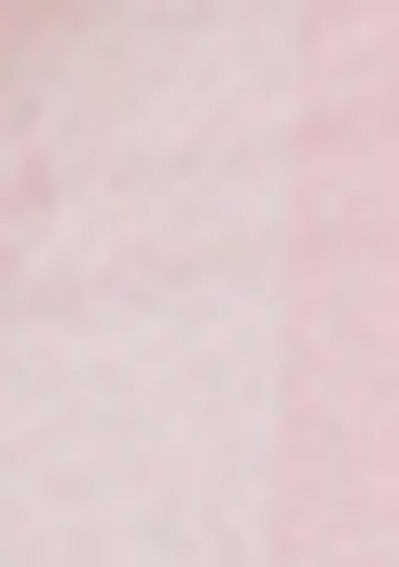 White Abstract Print Silk Kurta Set