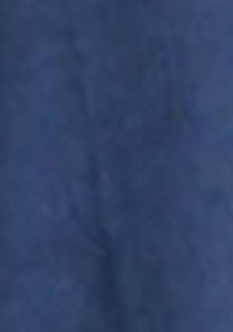 Blue Abstract Print Cotton Kurta Set