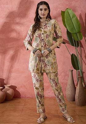 Multi Printed Muslin Co-Ord Set