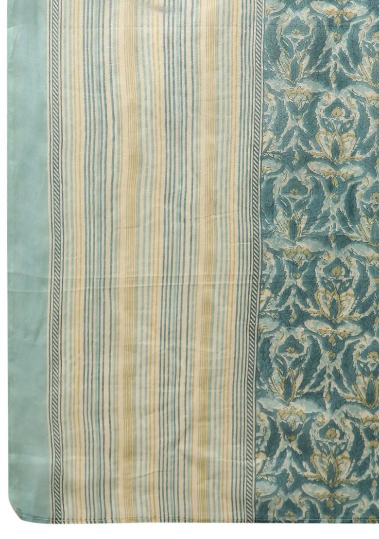 Green Floral Print Cotton Kurta Set