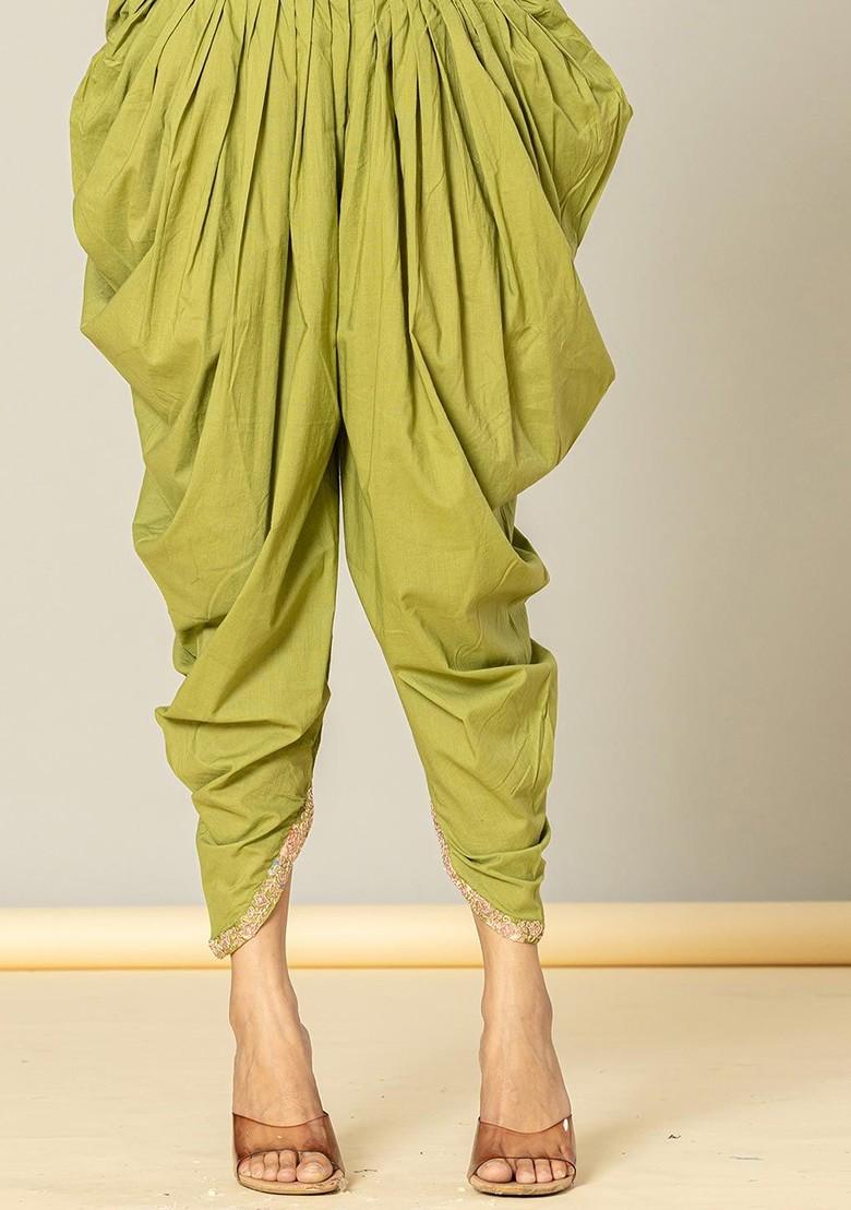 Green Floral Print Cotton Kurta Set