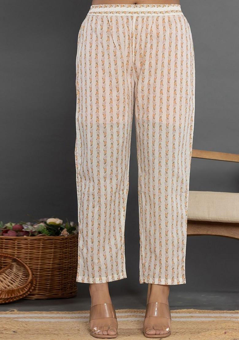 Yellow Embroidered Cotton Kurta Set