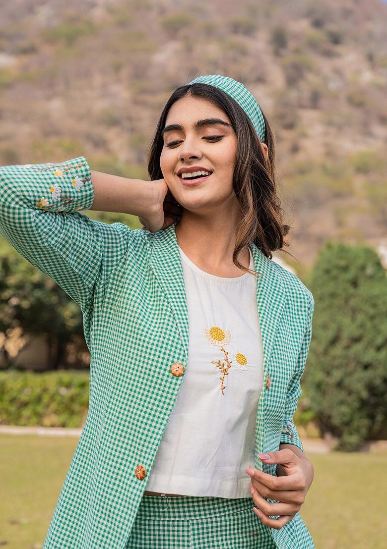 Green Cotton Co-Ord Set