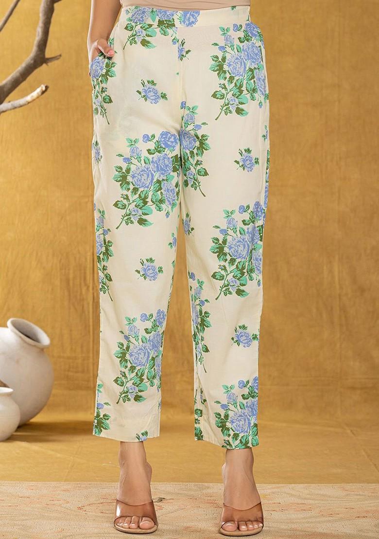 Cream Printed Cotton Co-Ord Set