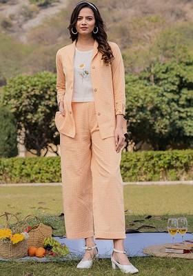 Yellow Poly Blend Co-Ord Set