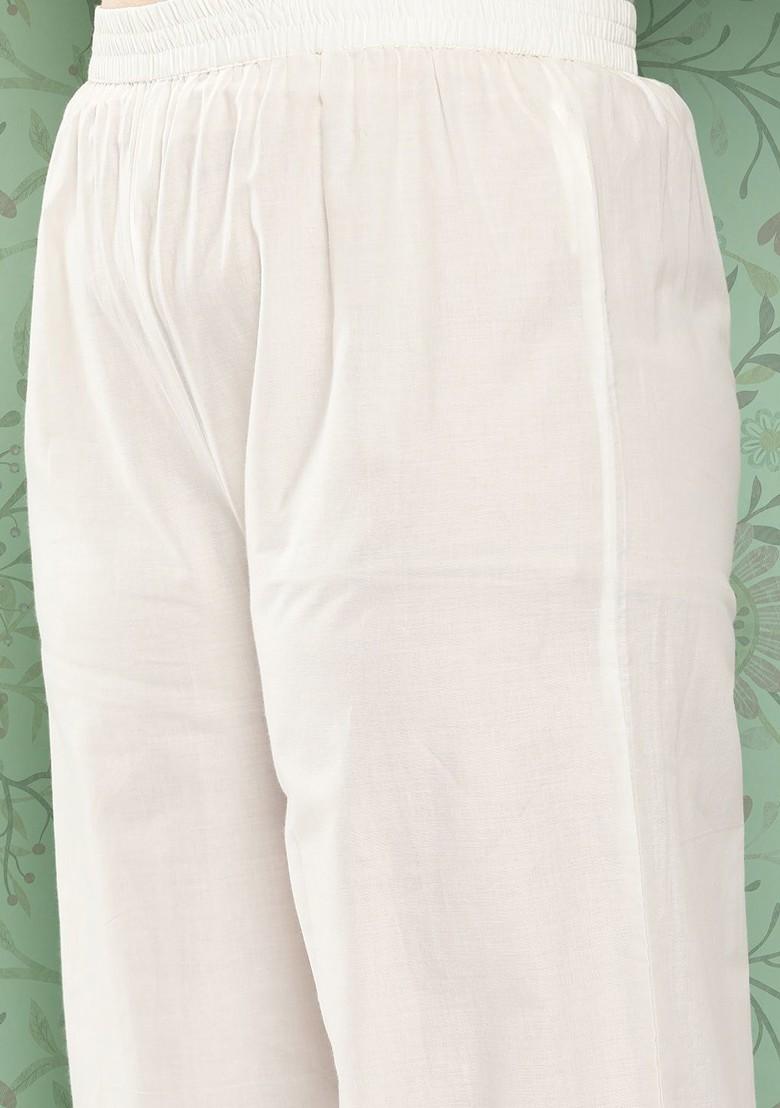 Blue Embroidered Cotton Kurta Set