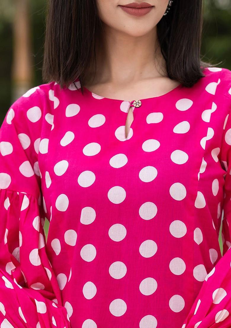 Pink Printed Cotton Co-Ord Set