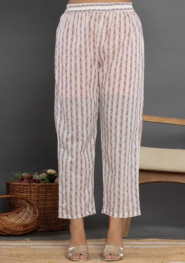 White Embroidered Cotton Kurta Set