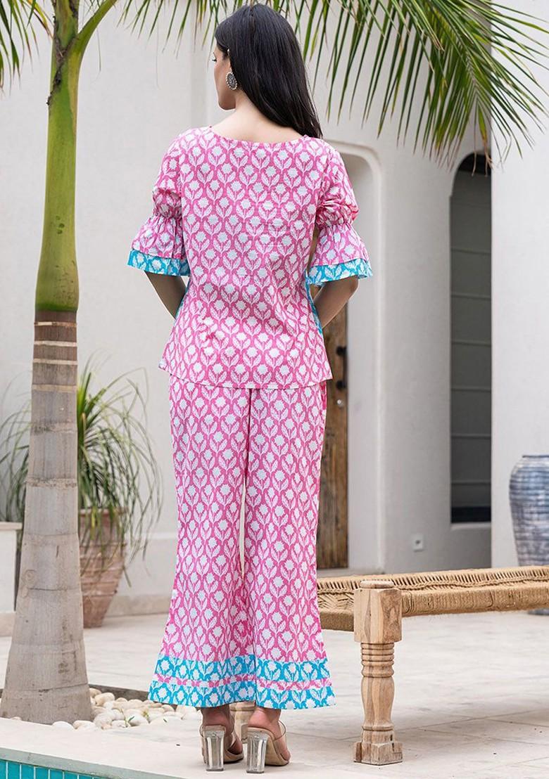 Pink Cotton Co-Ord Set
