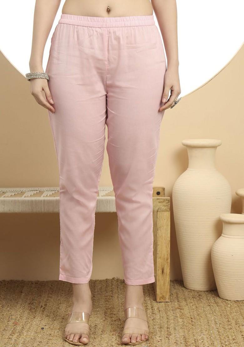 Pink Embroidered Cotton Kurta Set