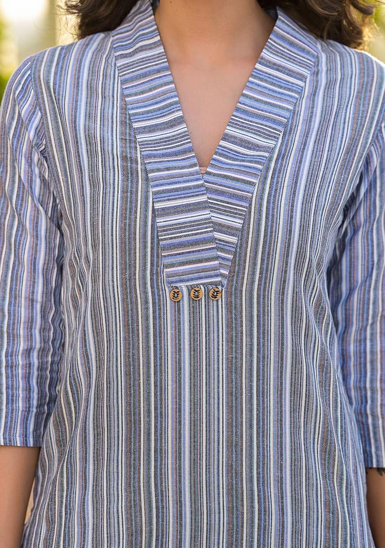 Blue Cotton Co-Ord Set