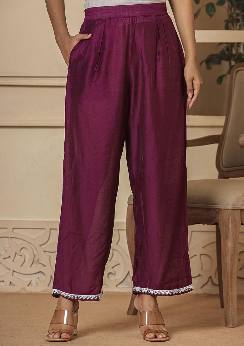 Purple Poly Blend Co-Ord Set