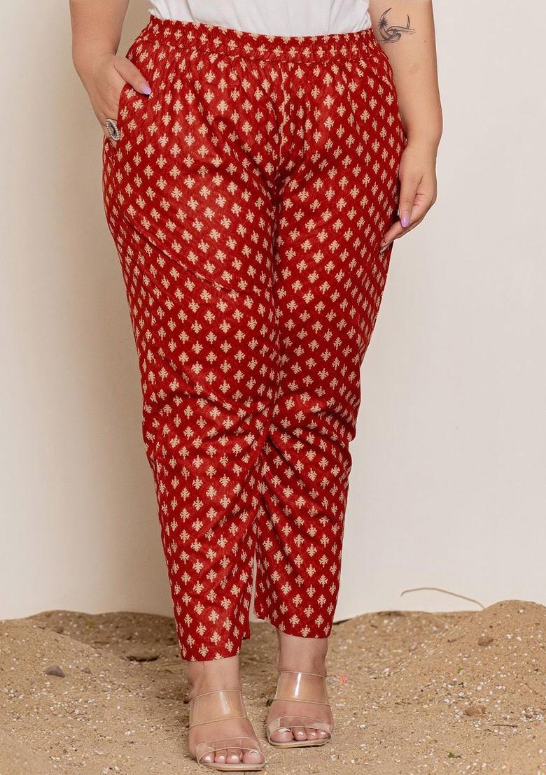 Maroon Cotton Kurta Set