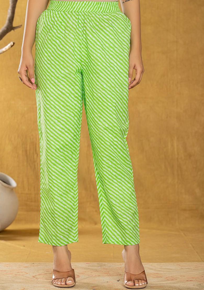 Green Bandhani Print Cotton Kurta Set