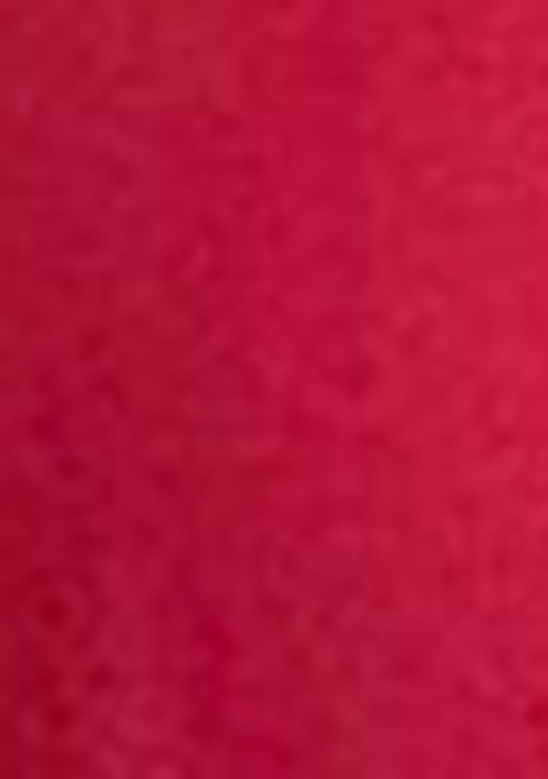 Red Embroidered Rayon Kurta Set