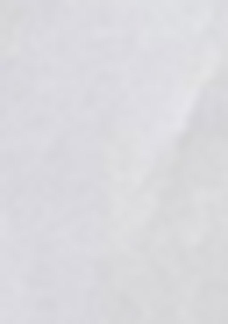 Off White Embroidered Poly Blend Kurta Set