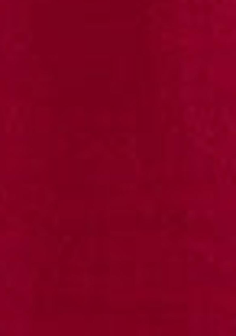 Red Embroidered Silk Kurta Set