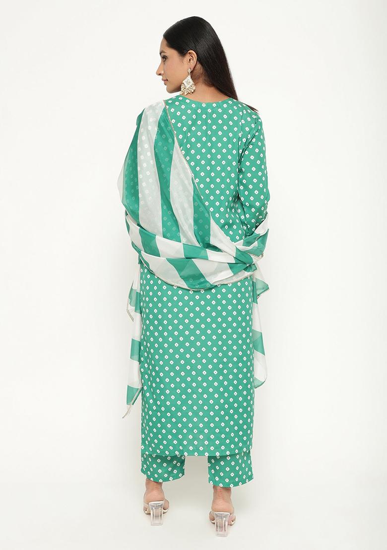 Sky Blue Embroidered Silk Kurta Set