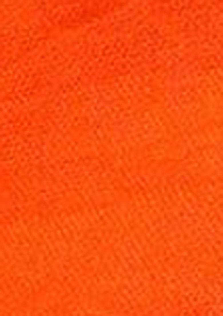 Orange Embroidered Viscose Kurta Set