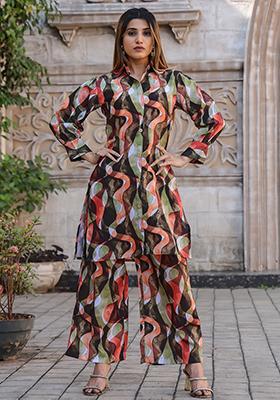 Multicolour Printed Cotton Fusion Set