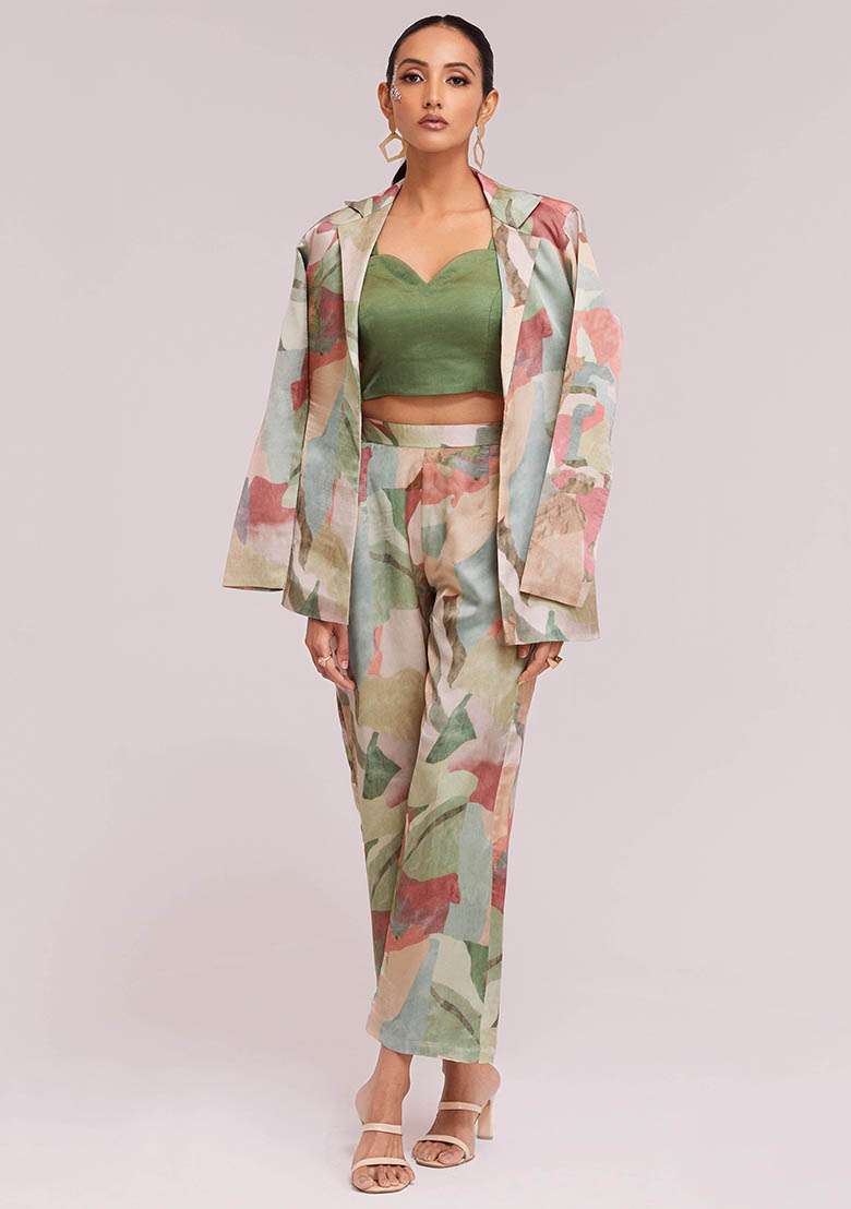 Multicolour Embroidered Satin Dresses - Indya