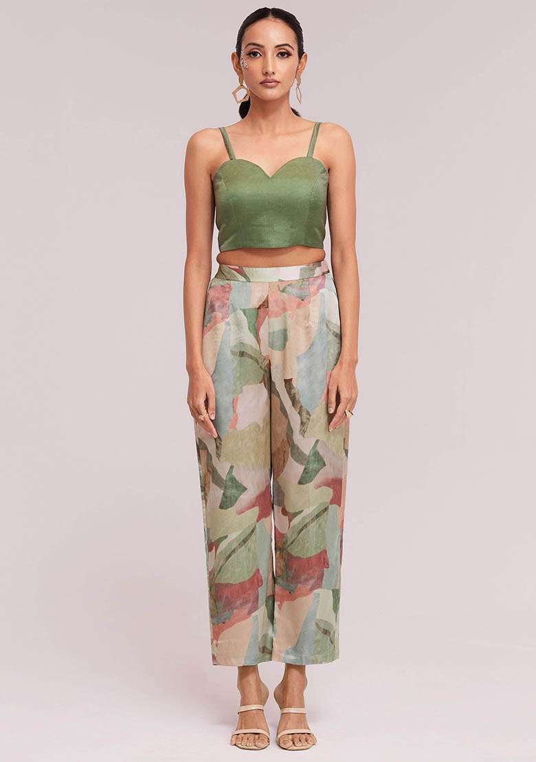 Multicolour Embroidered Satin Dresses - Indya