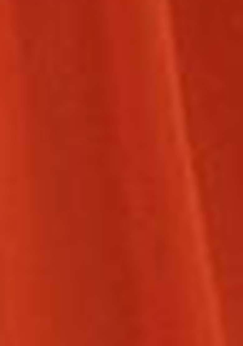 Orange Embroidered Georgette Anarkali With Dupatta - Indya