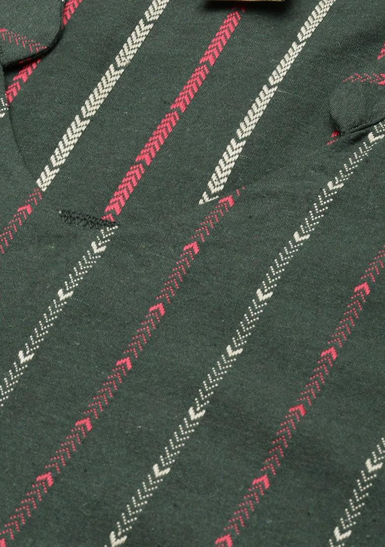 Blue Printed Cotton Salwar Kameez