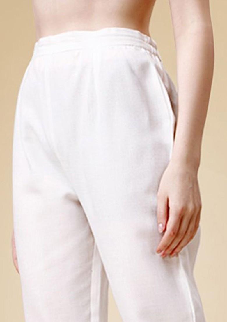 Orange Embroidered Poly Blend Salwar Kameez With Dupatta