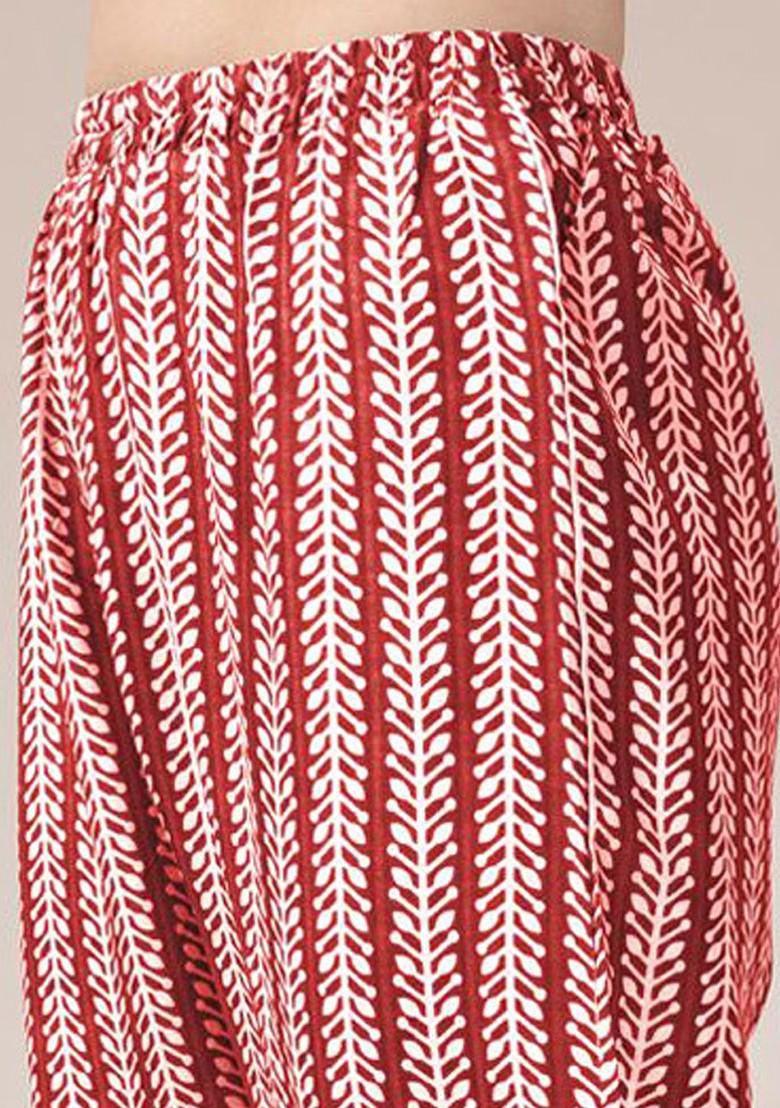 Orange Embroidered Poly Blend Salwar Kameez With Dupatta