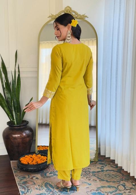 Liril Green Embroidererd Rayon Salwar Kameez With Dupatta