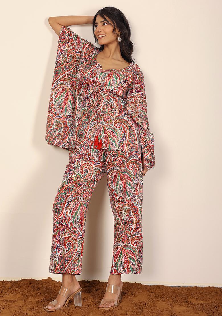 Multi Printed  Cotton Co Ord Set