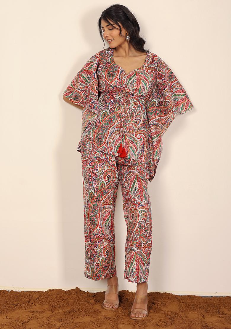 Multi Printed  Cotton Co Ord Set