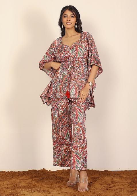 Multi Printed  Cotton Co Ord Set