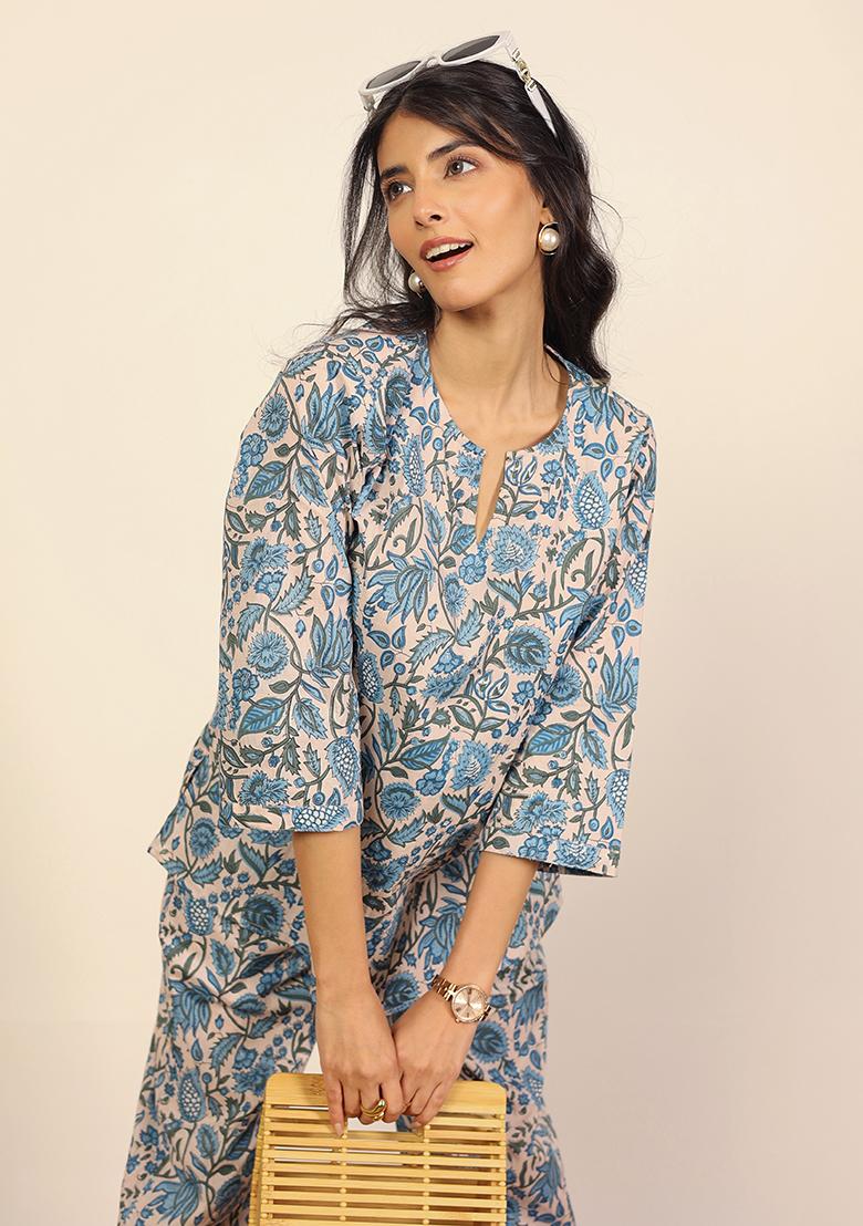 Multi Printed  Cotton Co Ord Set