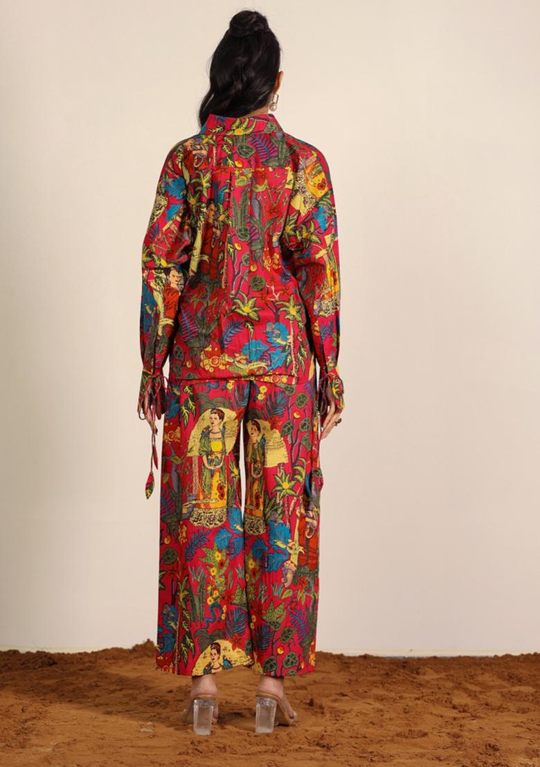 Multi Printed  Cotton Co Ord Set