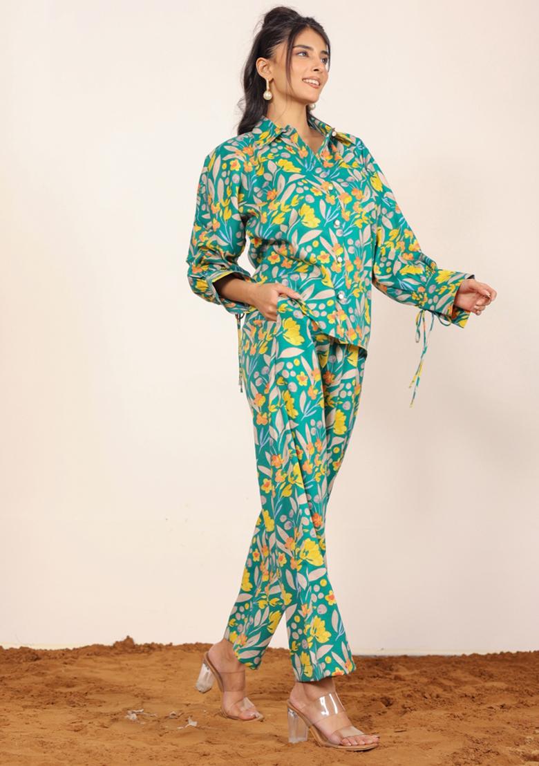 Multi Printed  Cotton Co Ord Set