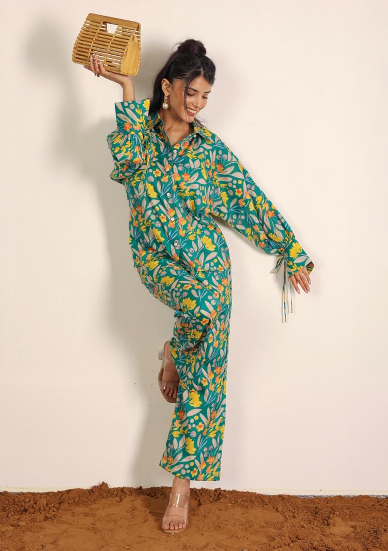 Multi Printed  Cotton Co Ord Set