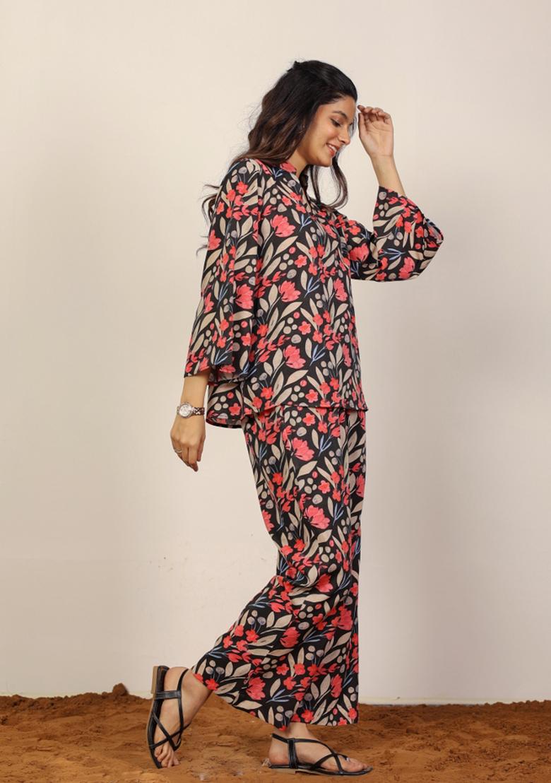 Multi Printed  Cotton Co Ord Set